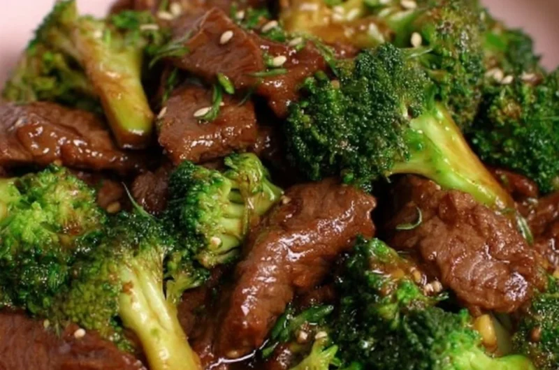 Delicious Beef and Broccoli Stir-Fry served in a bowl with chopsticks