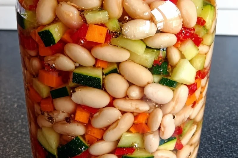 A variety of fermented beans served in a bowl, highlighting their unique textures and colors.