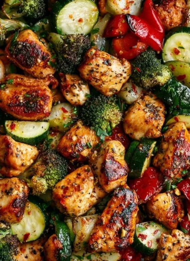 Delicious air fryer chicken with fresh veggies on a plate