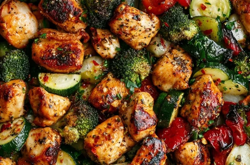 Delicious air fryer chicken with fresh veggies on a plate