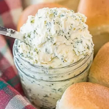 Delicious Garlic Parmesan Butter ready for use on various dishes.