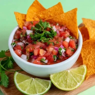 Delicious homemade salsa made from fresh ingredients