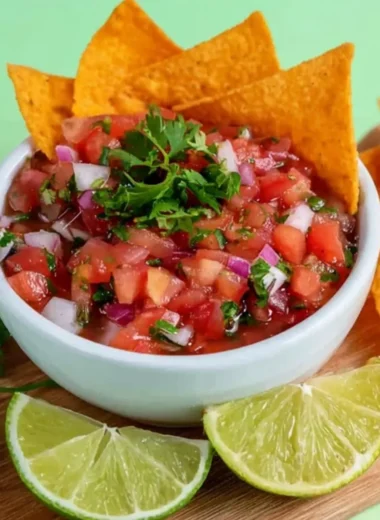 Delicious homemade salsa made from fresh ingredients