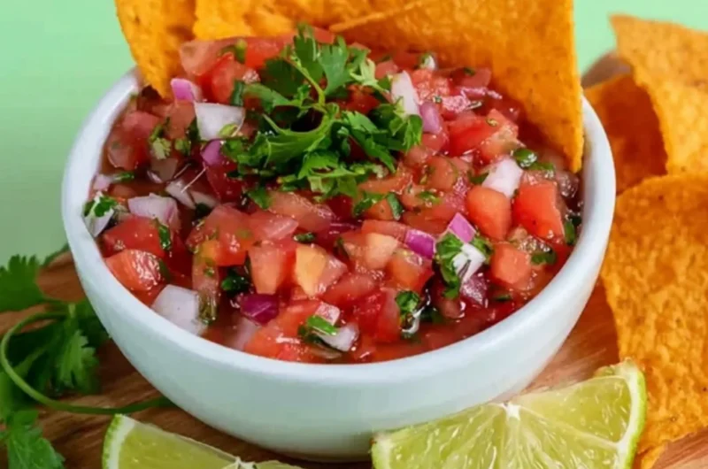 Delicious homemade salsa made from fresh ingredients