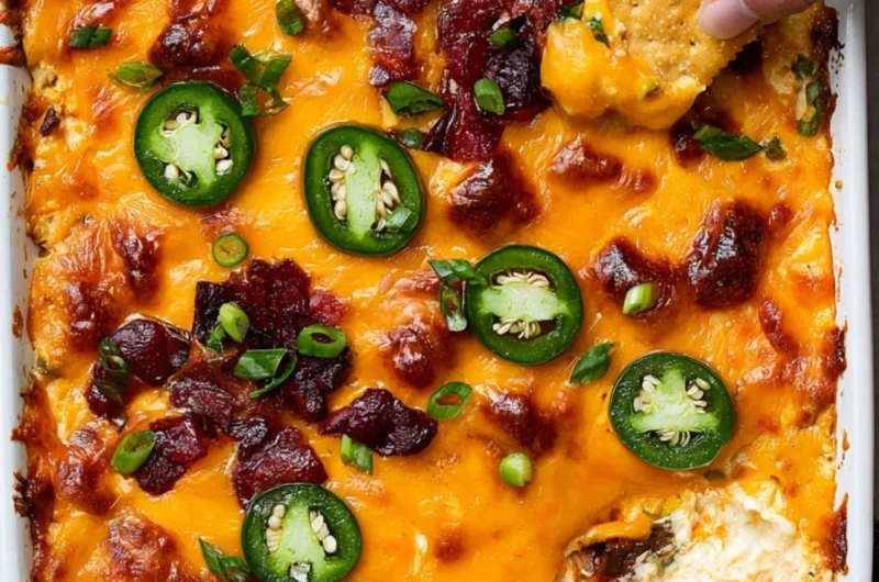 Creamy Jalapeno Popper Dip served in a bowl with tortilla chips