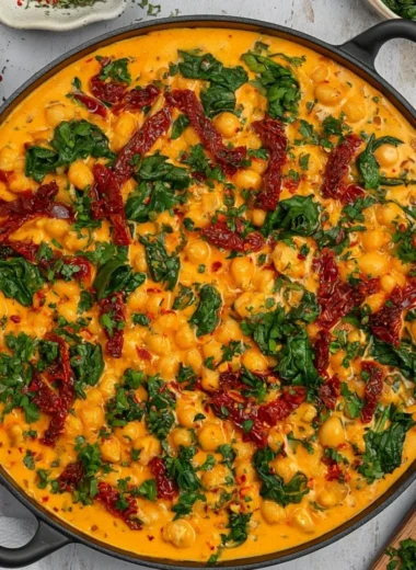 Delicious Marry Me Chickpeas recipe showcasing chickpeas in a savory dish