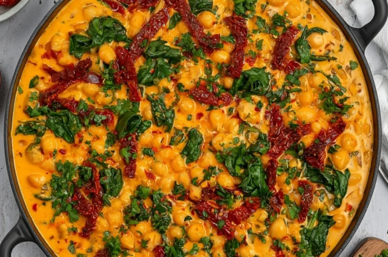 Delicious Marry Me Chickpeas recipe showcasing chickpeas in a savory dish