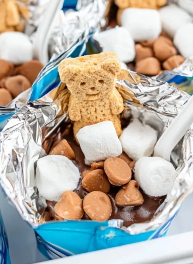 Easy-to-carry portable s'mores ready for a camping adventure
