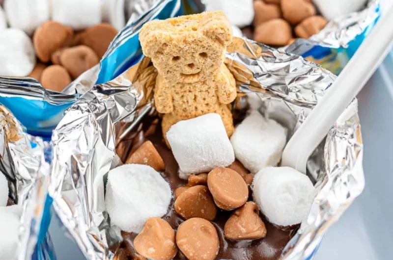 Easy-to-carry portable s'mores ready for a camping adventure