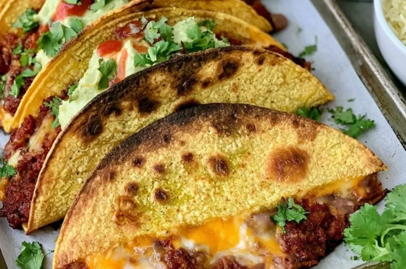 Ultimate crispy baked tacos with delicious fillings and a golden crunch