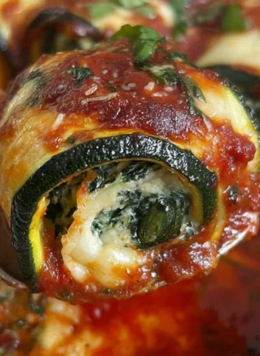 Delicious Zucchini Rollatini filled with cheese and herbs, a healthy dish idea