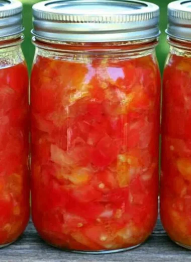Easy canned diced tomatoes ready for cooking in various recipes