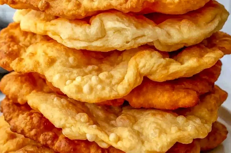 Delicious fry bread served with toppings for Indian tacos.