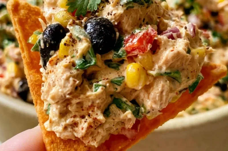 High-Protein Southwest Chicken Salad with chicken, beans, and veggies