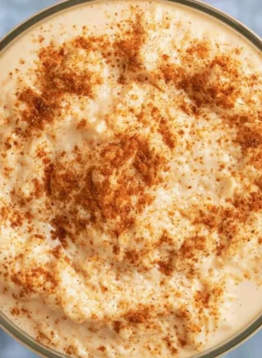 Pumpkin Cold Foam topping on a coffee drink