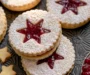 Shortbread Linzer Cookies with Raspberry Jam